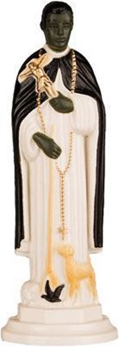 10cm St Martin de Porres Plastic Statue