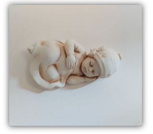 5cm Sleeping Baby with Beanie