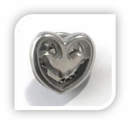 Dove in Heart lapel Pin