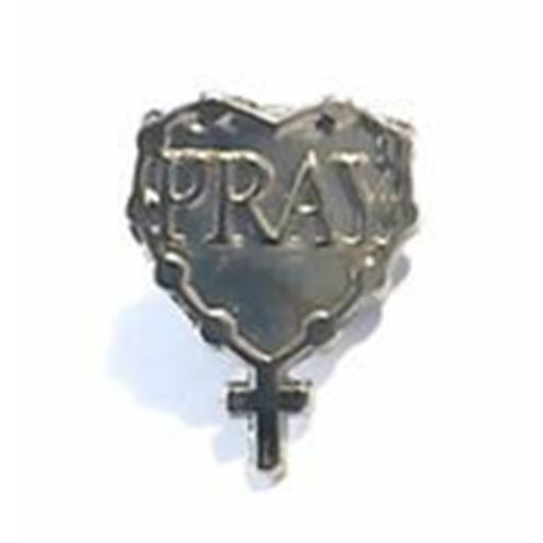 Pray / Rosary lapel Pin