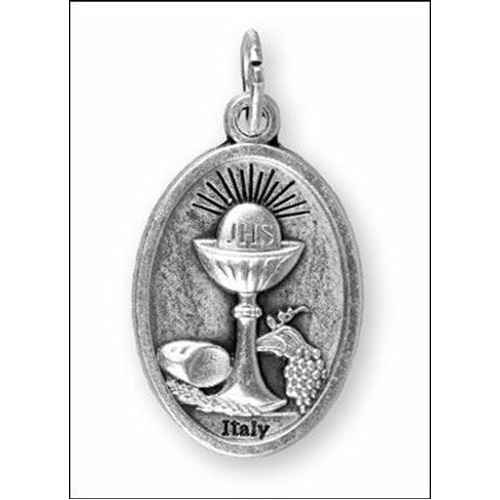 Sterling Silver Sacred Heart / Chalice Pendant