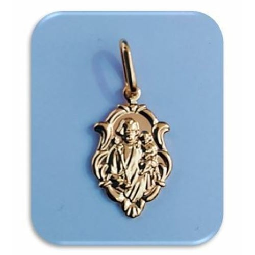 11mm 18kt Gold filled St Joseph Ornate Pendant
