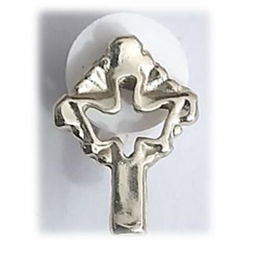 Cut out Dove in Cross - Lapel Pin