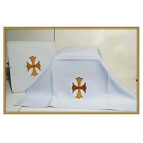 Burse and Chalice Veil in White/Cream