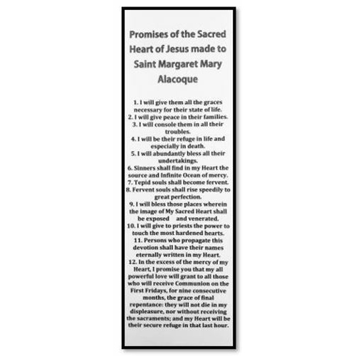 12 Promises of the Sacred Heart Bookmark