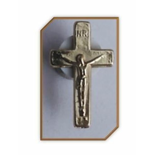 25mm golden Crucifix Lapel pin
