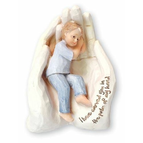 17cm Palm of Hand Statue - Boy