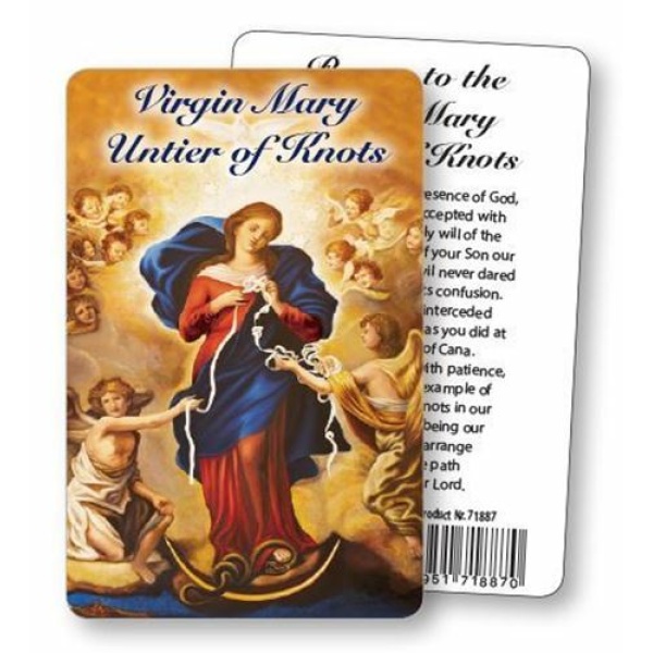 Our Lady of Knots Holy Prayer Card – Catholic Shop