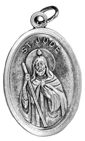 St Jude Medal - Made in Italy - (Patron of desperate/lost causes)
