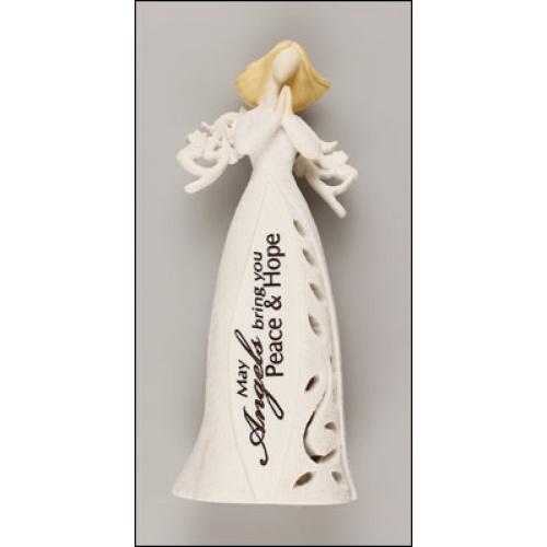 Praying Angel - May Angels bring you Peace & Hope (lights up)
