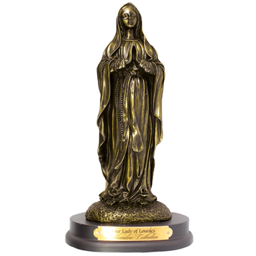 28cm Bronze Our Lady of Lourdes Statue - Florentine Collection