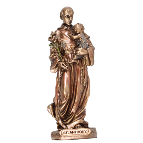 9cm Bronze St Anthony Statue - Veronese Design