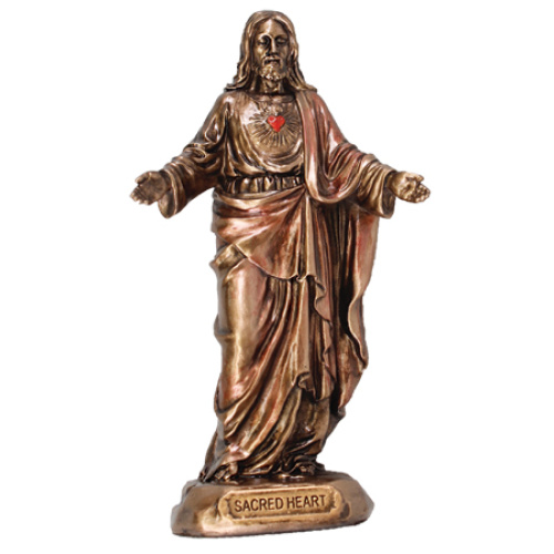 9cm Bronze Sacred heart of Jesus - Veronese Collection