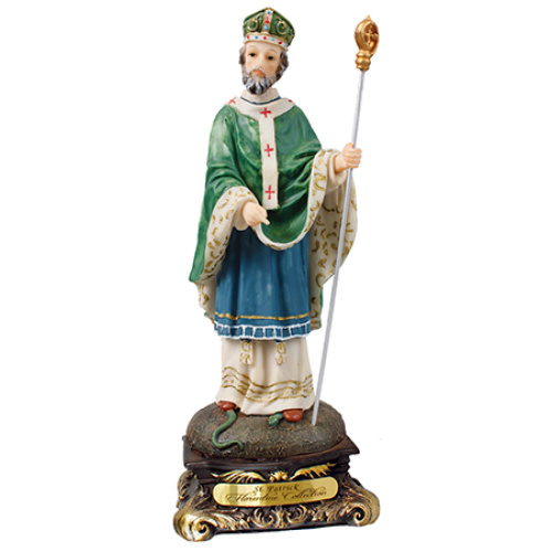 13cm Statue of St Patrick - Florentine collection