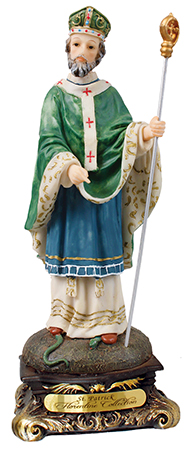 13cm Statue of St Patrick - Florentine collection
