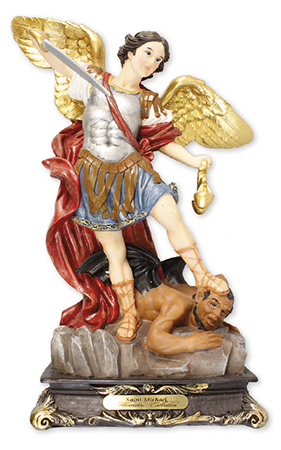 13cm St Michael the Archangel Statue - Florentine Collection