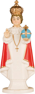 10cm Plastic Infant of Prague Statue