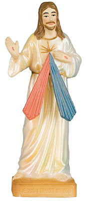 Divine Mercy Plastic Statue - 10cm