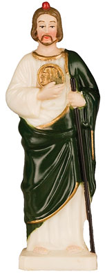 10cm St Jude Plastic Statue