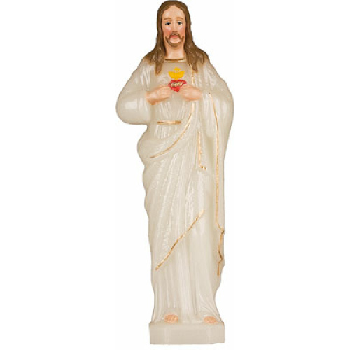 Sacred Heart Of Jesus Glow in the Dark 15cm Statue