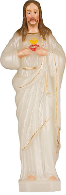 Sacred Heart Of Jesus Glow in the Dark 15cm Statue