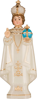 Infant of Prague Glow in the Dark - 15cm statue