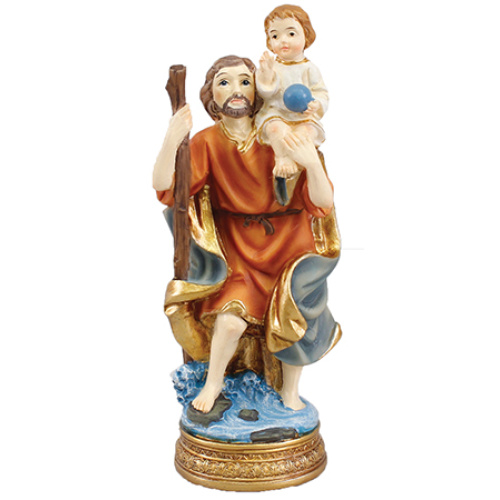 13cm St Christopher Statue - Renaissance
