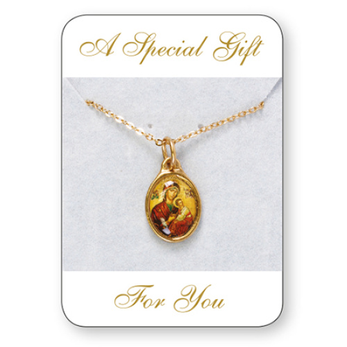 Our Lady of Perpetual Help Necklet in gold