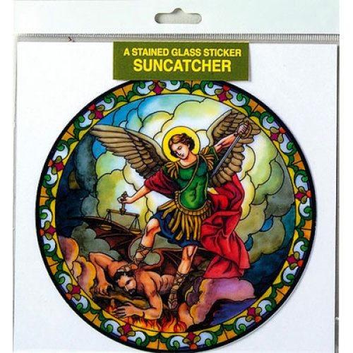 St Michael the Archangel Stained Glass Suncatcher