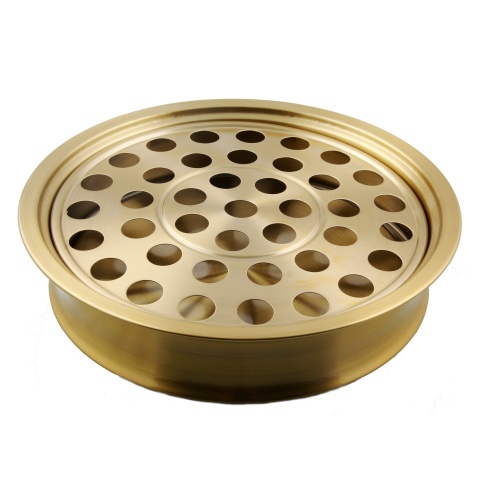 40 Hole Stainless Steel Tray - Brass Lacquer Coated / Stackable