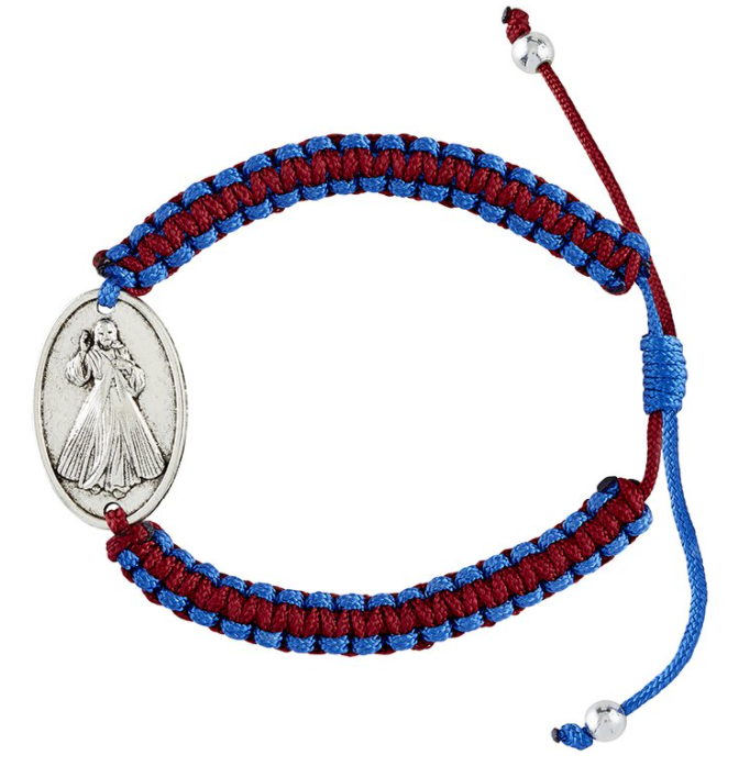 Divine Mercy Macramé Bracelet - Image 2