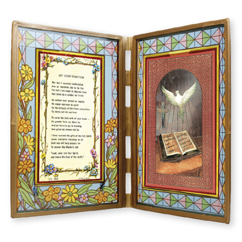 Confirmation Glass Prayer Plaque / Stand / Photo Frame