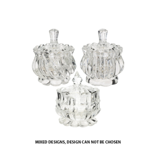 Cut Glass Rosary/Trinket container - Holy Water Font