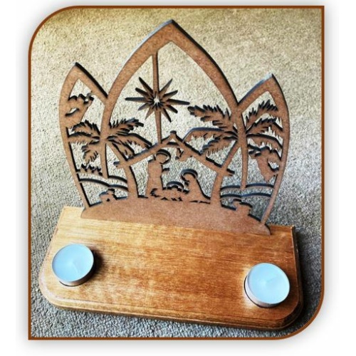22cm Holy family Christmas Nativity Stand