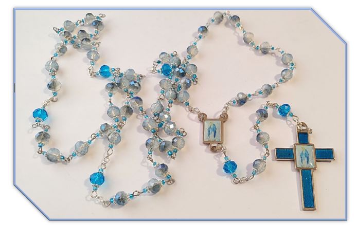 Our Lady of Grace Blues Rosary - Limited Edition