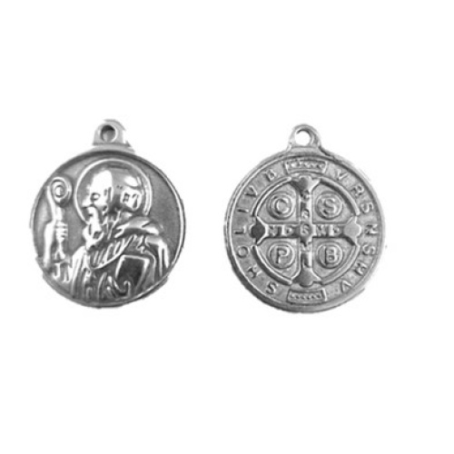 St Benedict of Nursia - Stainless Steel pendant - 18mm
