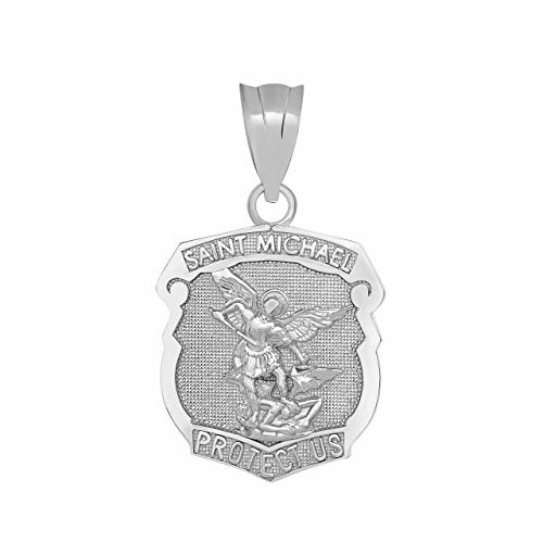 Sterling silver Shield St Michael the Archangel