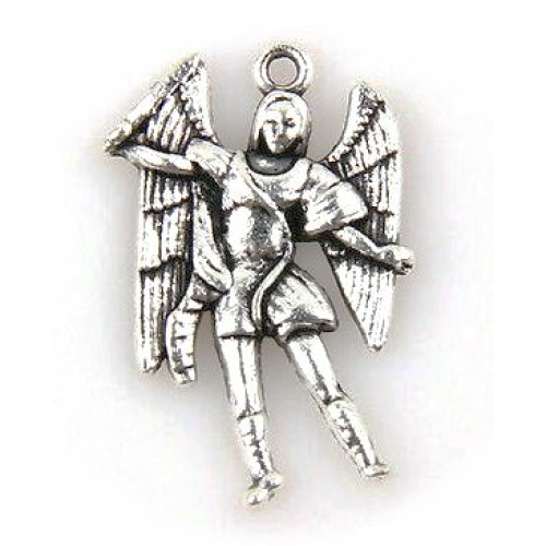 2.5cm Sterling Silver St Michael the Archangel Pendant