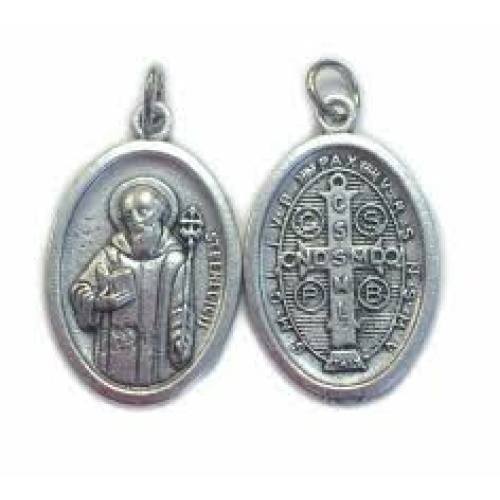St Benedict Medal - Small oval - 12mm