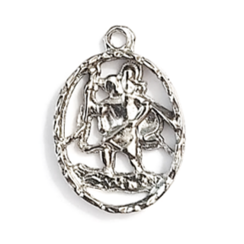 St Christopher cut out Medal - 2.5cm