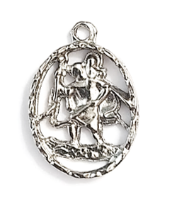 St Christopher cut out Medal - 2.5cm