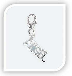 ANGEL charm in Sterling Silver for Charm Bracelet