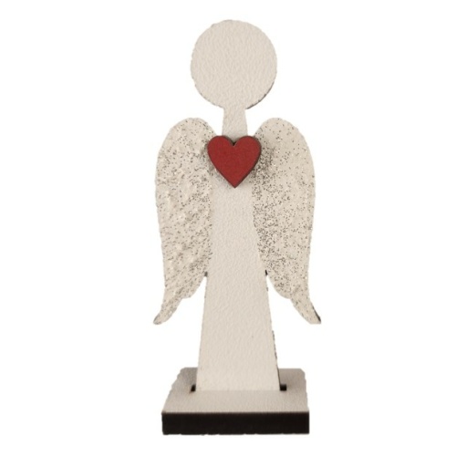 Standing Angel with Heart - 10cm mini