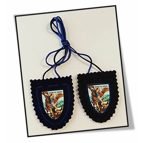 Blue & Black Scapular of St Michael the Archangel