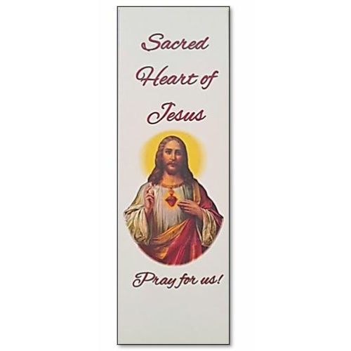 Bookmark - Sacared Heart of Jesus - Pray for us.  