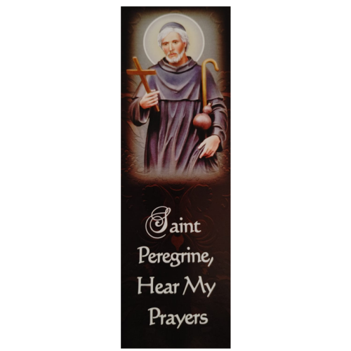 Prayer to St Peregrine Bookmark - Paton Saint for Cancer