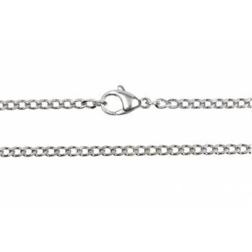 Stainless Steel Curb Link 2mm - 80cm long