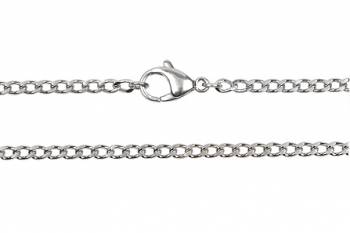 Stainless Steel Curb Link 2mm - 80cm long