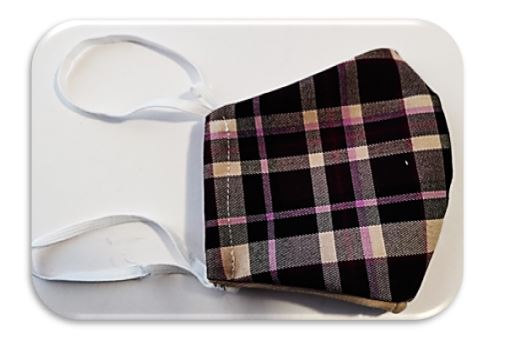 Checks Designer Face Mask - Washable / Reusable