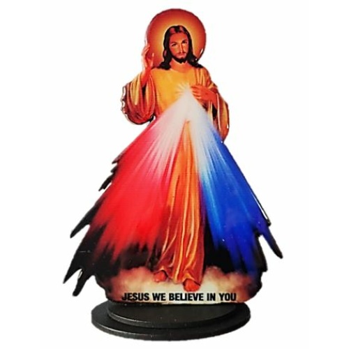18cm Divine Mercy Domed Image Stand / Statue